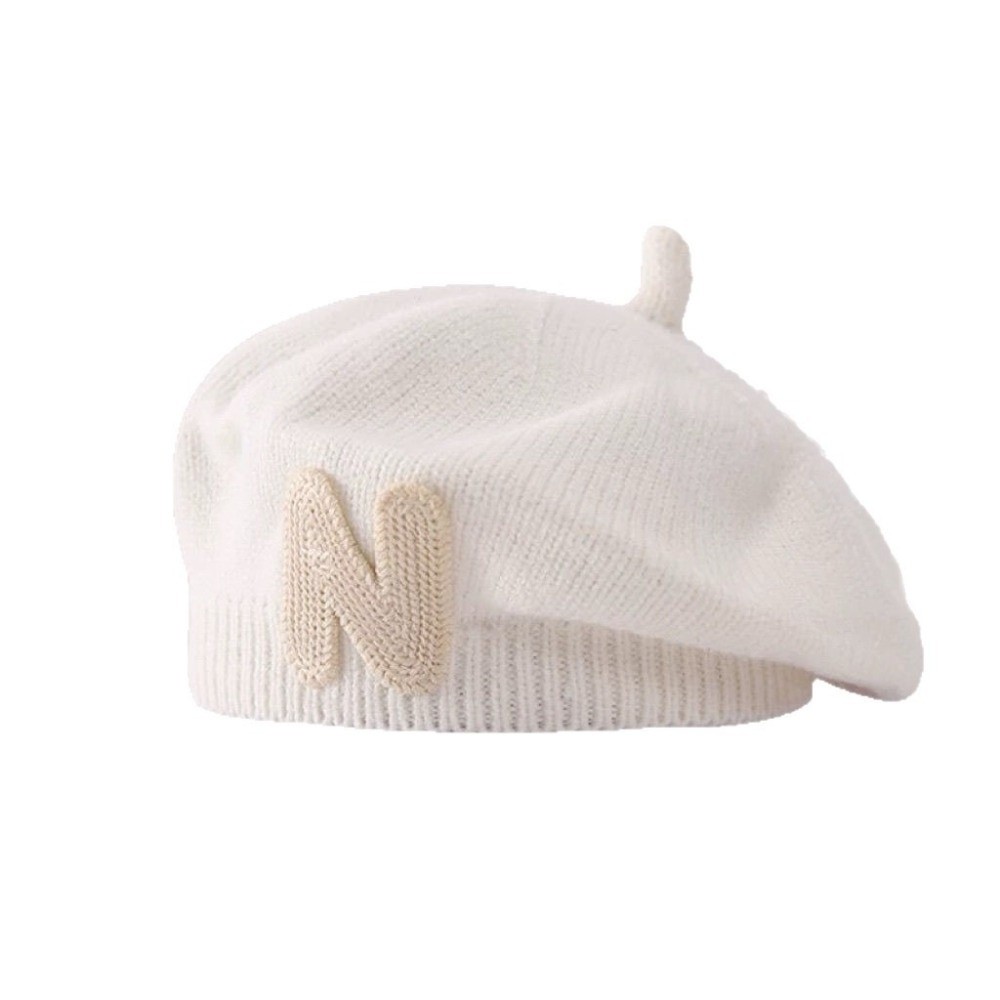 Embroidery Letter N - New N Letter Embroidery Toddler Beret