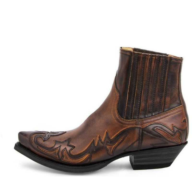 Embroidery Design - Mens Western Cowboy Boots Handmade Ankle