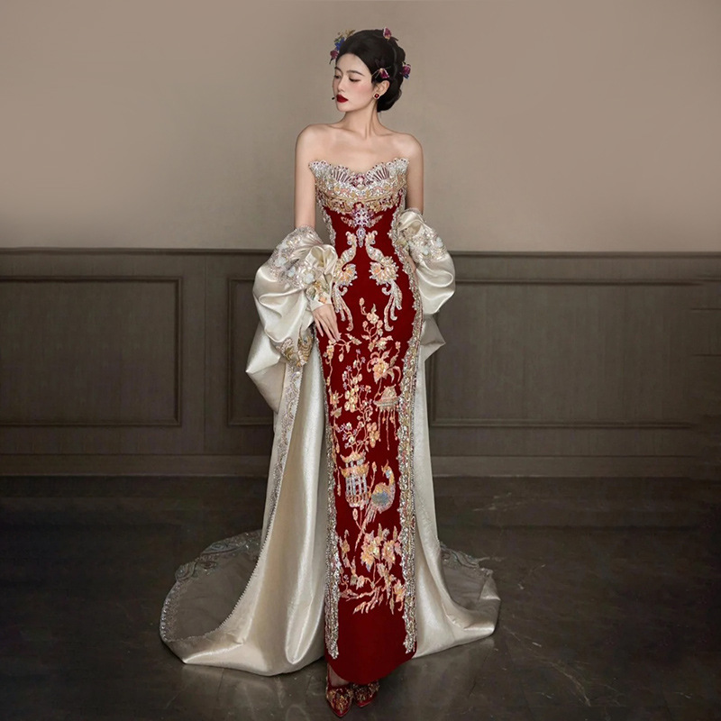 Xiuhe Clothing 2026 New Tube T - Embroidery In Indonesia ulasan dan harga