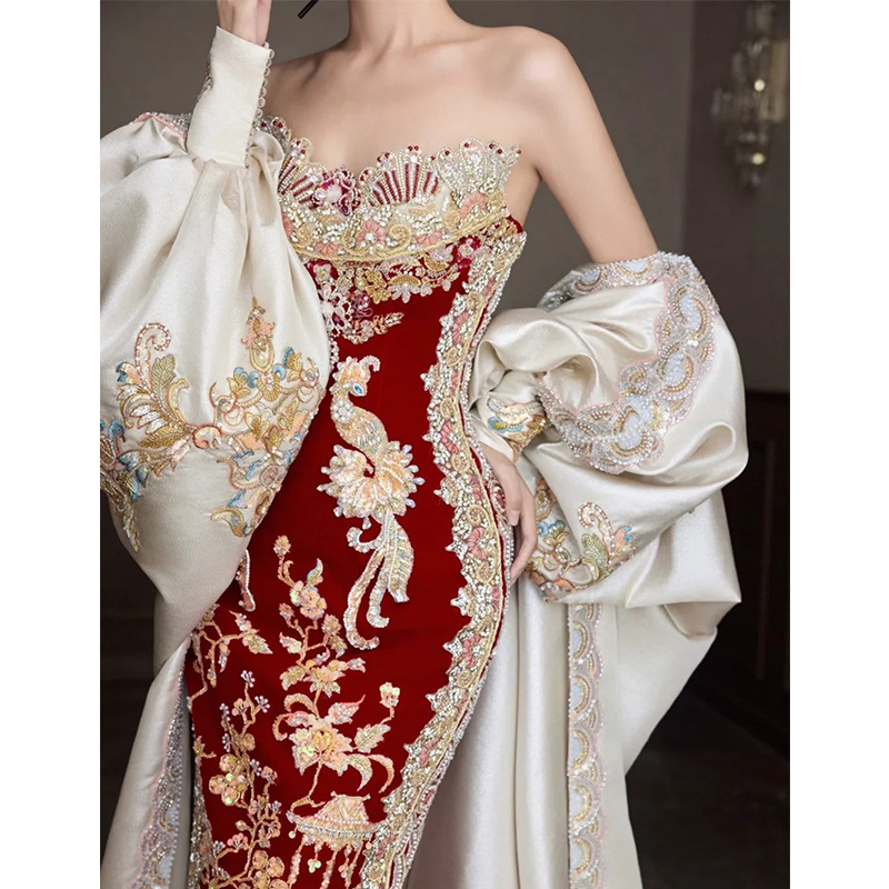 Xiuhe Clothing 2026 New Tube T - Embroidery In Indonesia ulasan dan harga