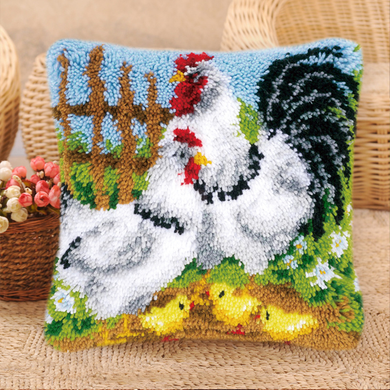 Cartoon Cute Bird Duck Latch H - Printed Embroidery Kit ulasan dan harga