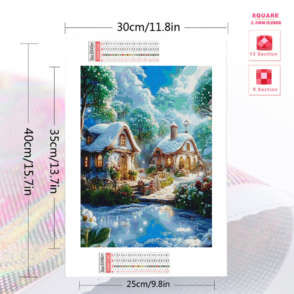 Evershine House Diamond Painti - Embroidery Wall Art ulasan dan harga