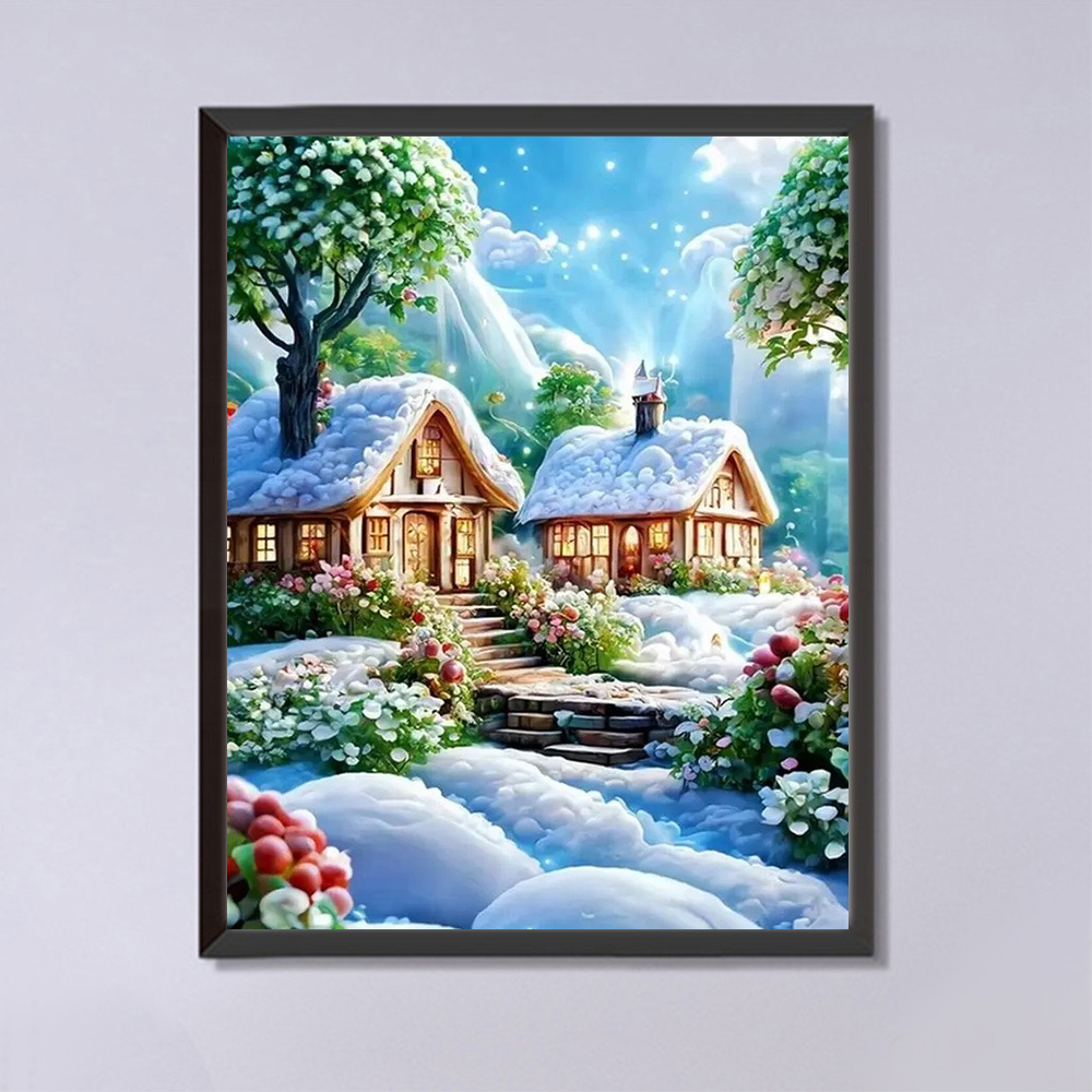 Evershine House Diamond Painti - Embroidery Wall Art ulasan dan harga