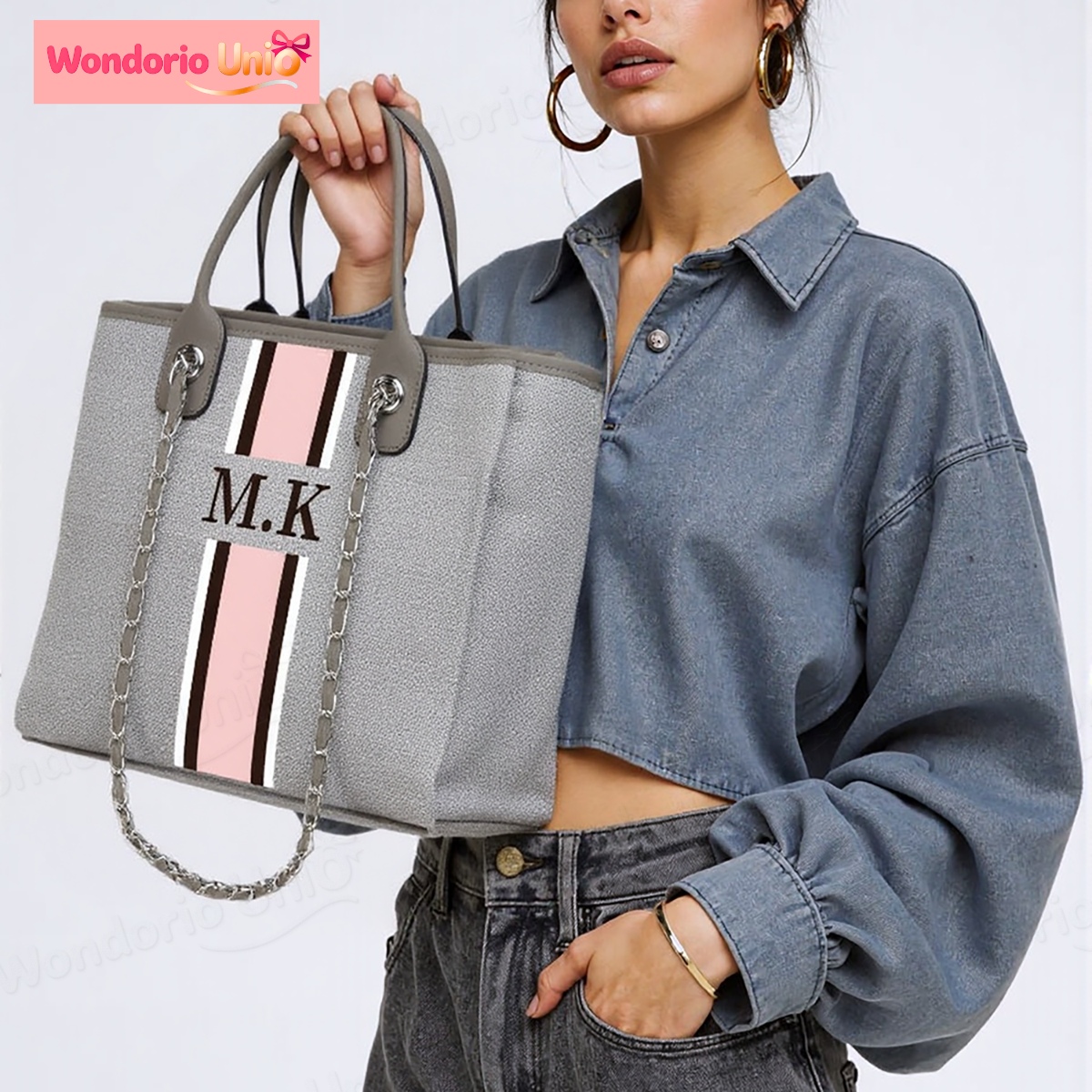 Personalized Monogram Canvas T - Embroidery Initials Designs ulasan dan harga