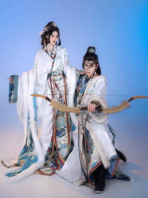 New Hanfu Women Zhan Guo Robe  - Embroidery Cotton ulasan dan harga