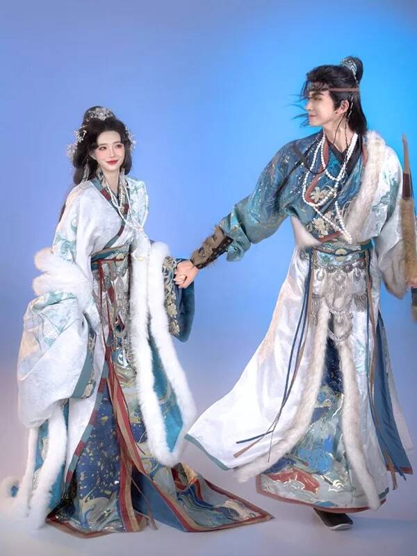 New Hanfu Women Zhan Guo Robe  - Embroidery Cotton ulasan dan harga