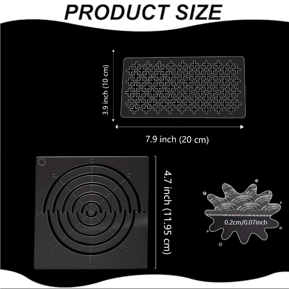 Acrylic Sashiko Stencil Templa - Embroidery Meaning ulasan dan harga