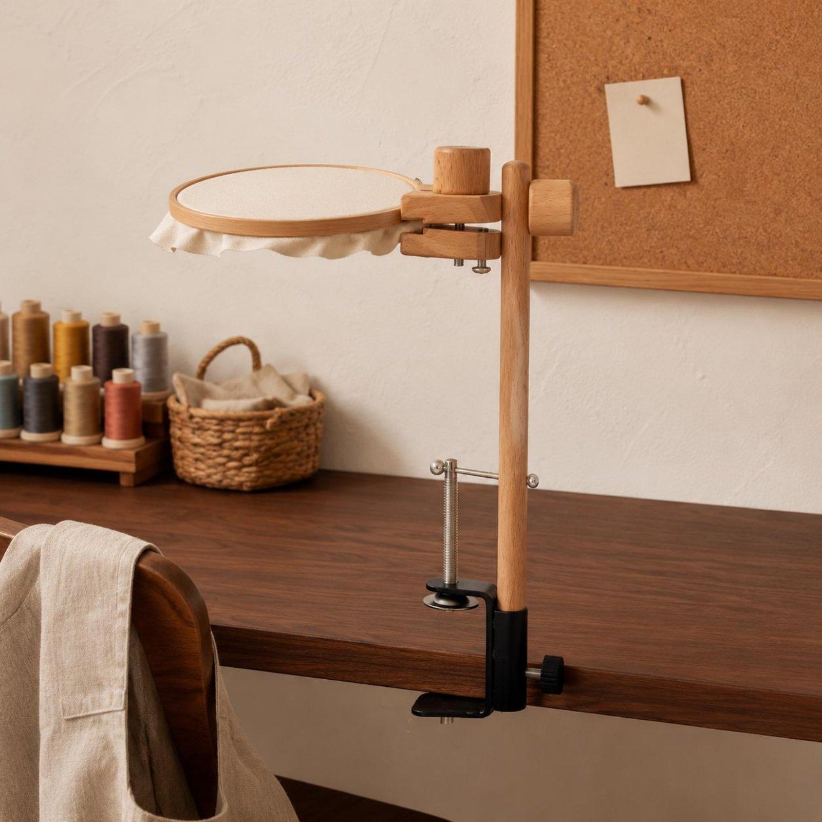 Beech Wood Table Clamp Embroid - Embroidery Hoop ulasan dan harga