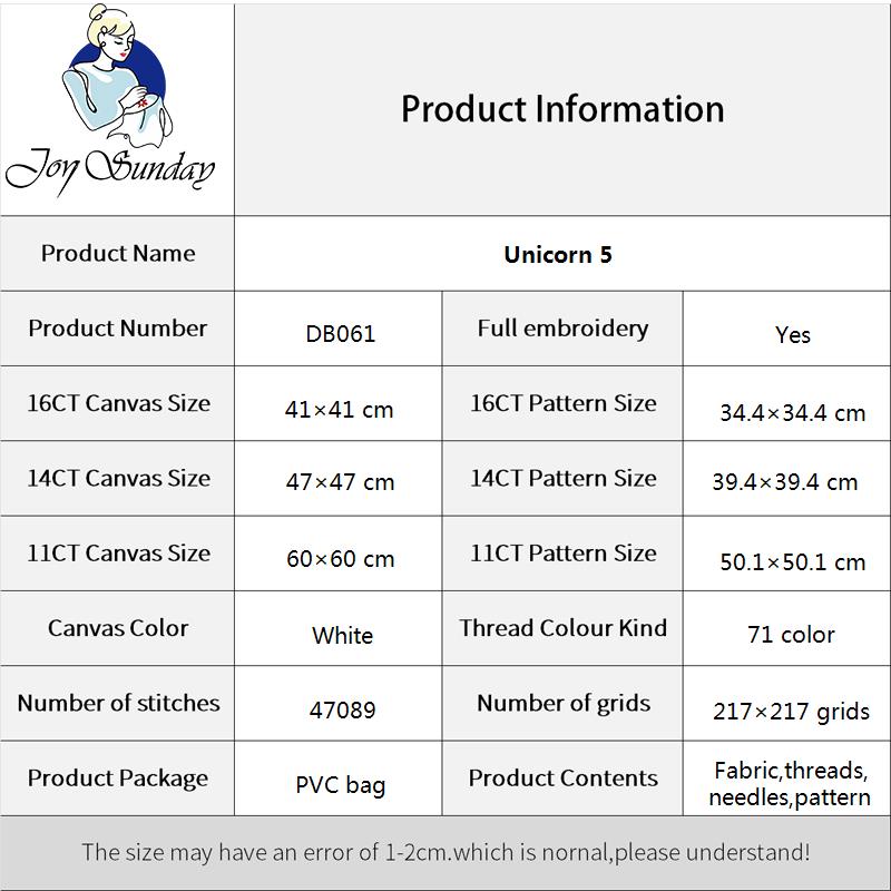Joy Sunday Animal Pattern Cros - Embroidery Meaning ulasan dan harga