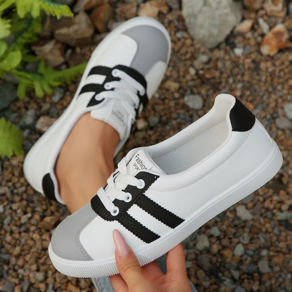 Korean Style Women Spring Autu - Embroidery White ulasan dan harga