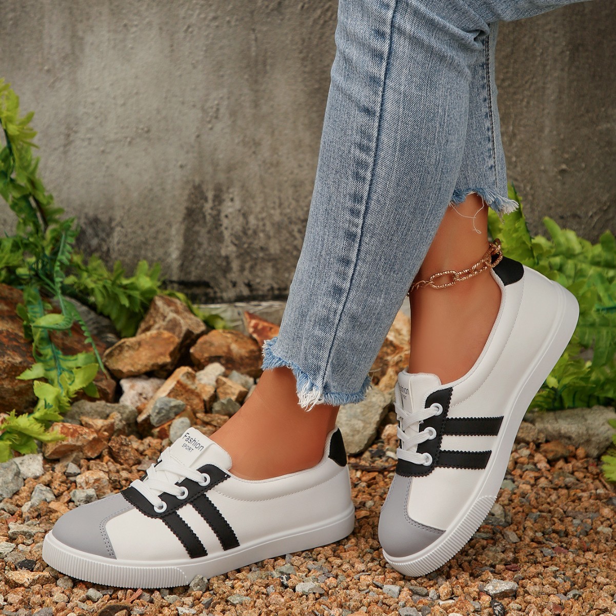 Korean Style Women Spring Autu - Embroidery White ulasan dan harga