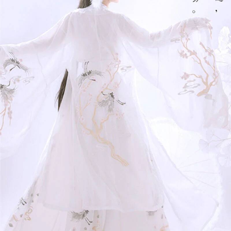 Chinese Ancient Hanfu Women's  - Embroidery Shirt ulasan dan harga