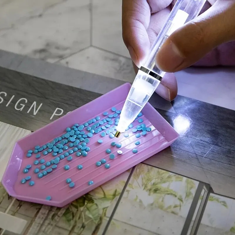 LED Light Diamond Painting Pen - Embroidery Handicraft ulasan dan harga