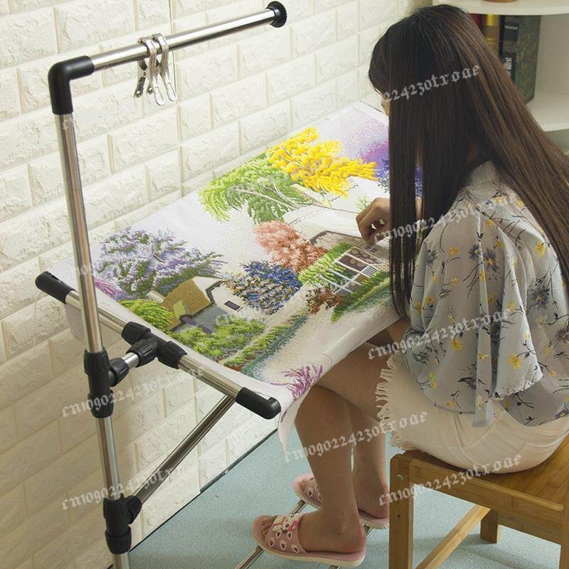 Adjustable Cross Stitch Frame  - Embroidery Hoop ulasan dan harga