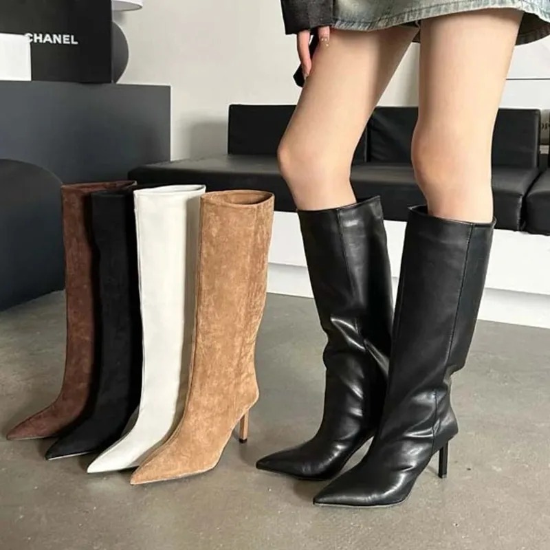 Luxury Women Long Boots Fashio - Embroidery Design ulasan dan harga