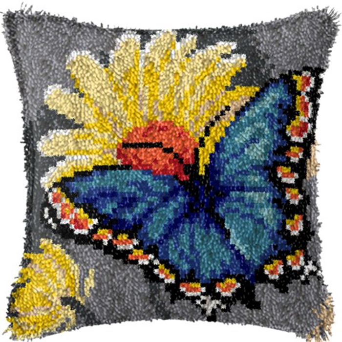 Smyrna Flower Latch Hook Kit M - Printed Embroidery Kit ulasan dan harga