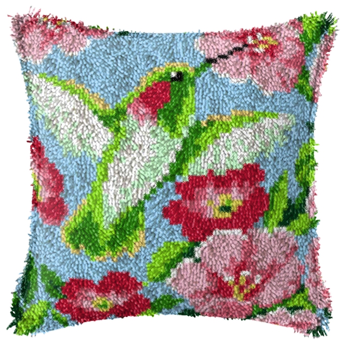 Smyrna Flower Latch Hook Kit M - Printed Embroidery Kit ulasan dan harga