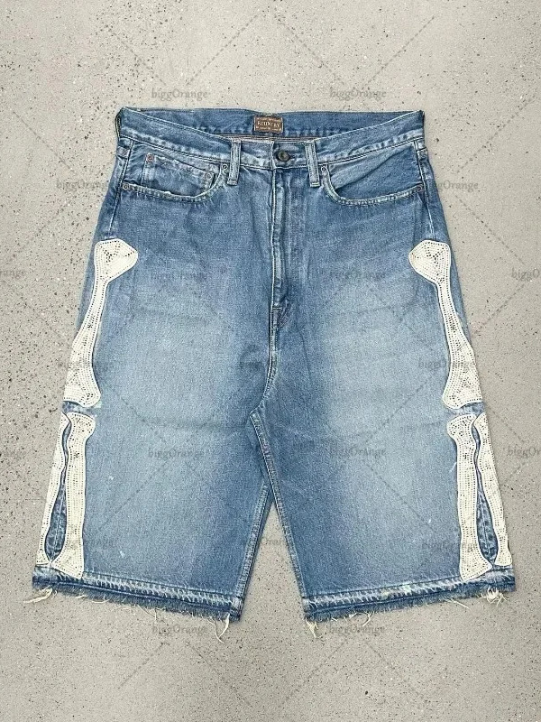 Deeptown Y2k Vintage Harajuku  - Embroidery On Jeans ulasan dan harga