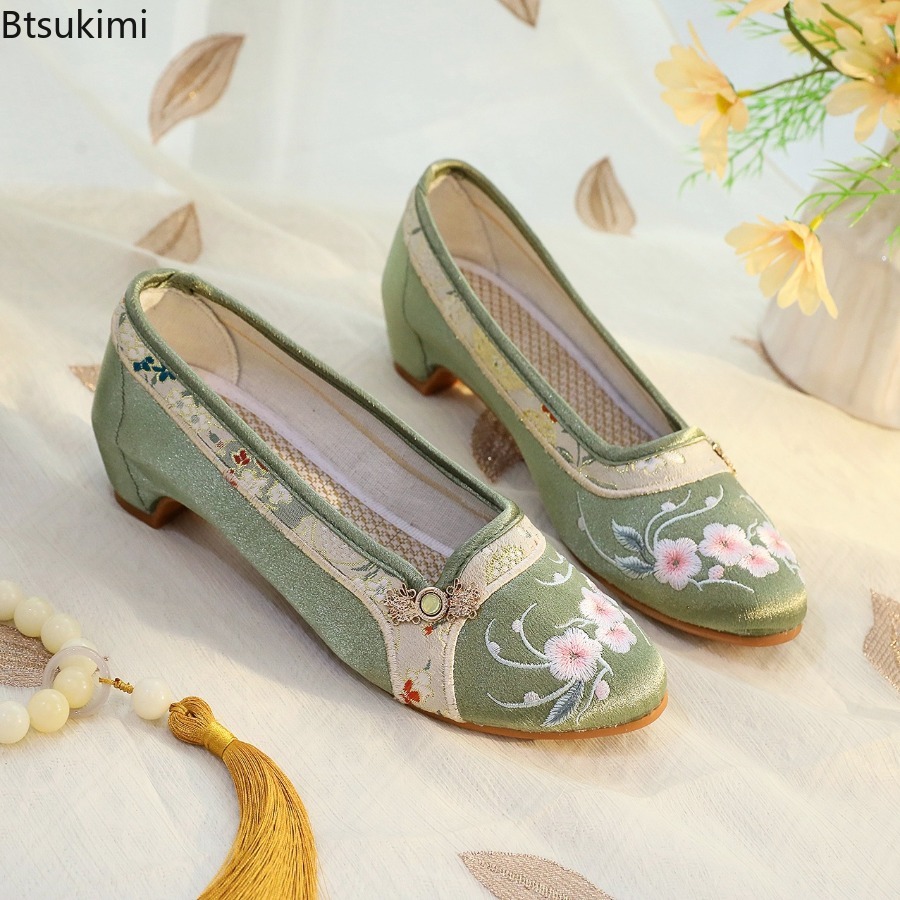 2026 New Women's Shoes Ethnic  - Embroidery Cotton ulasan dan harga