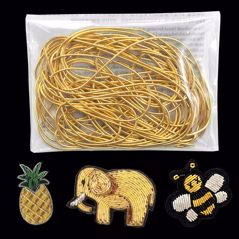 2.6M 1-1.5mm Bullion Wire Fren - Embroidery Handicraft ulasan dan harga
