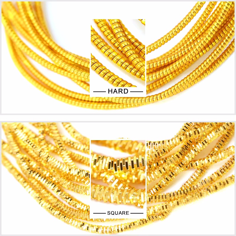 2.6M 1-1.5mm Bullion Wire Fren - Embroidery Handicraft ulasan dan harga