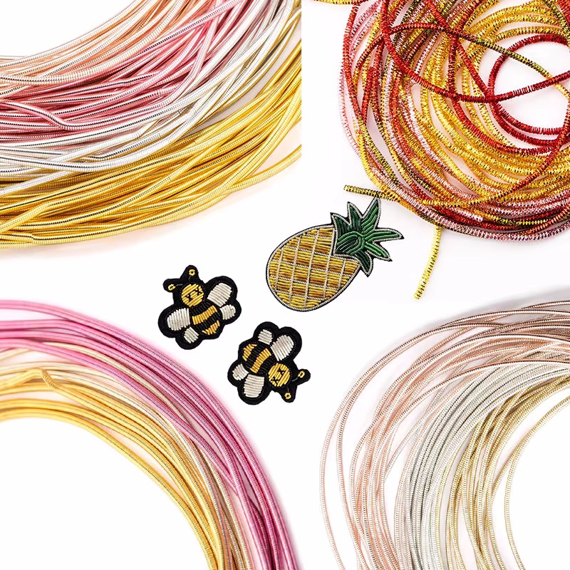 2.6M 1-1.5mm Bullion Wire Fren - Embroidery Handicraft ulasan dan harga