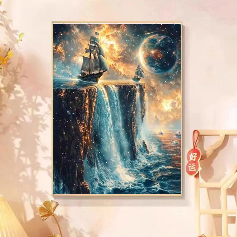 5D DIY Fairy Dust Diamond Pain - Embroidery Wall Art ulasan dan harga