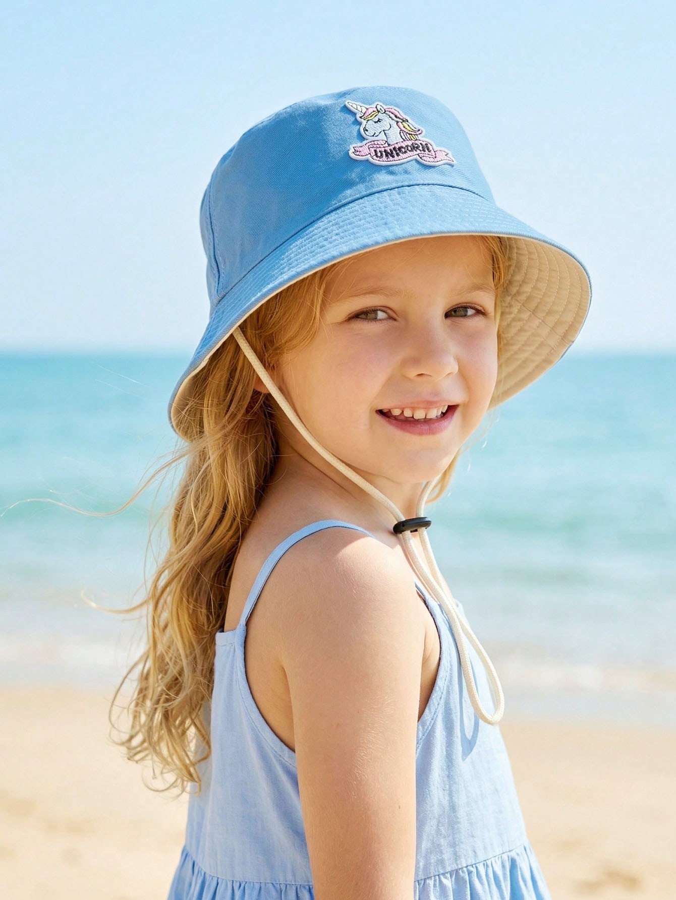 1pcs 2-6Y Girls Cartoon Unicor - Embroidery Cap ulasan dan harga