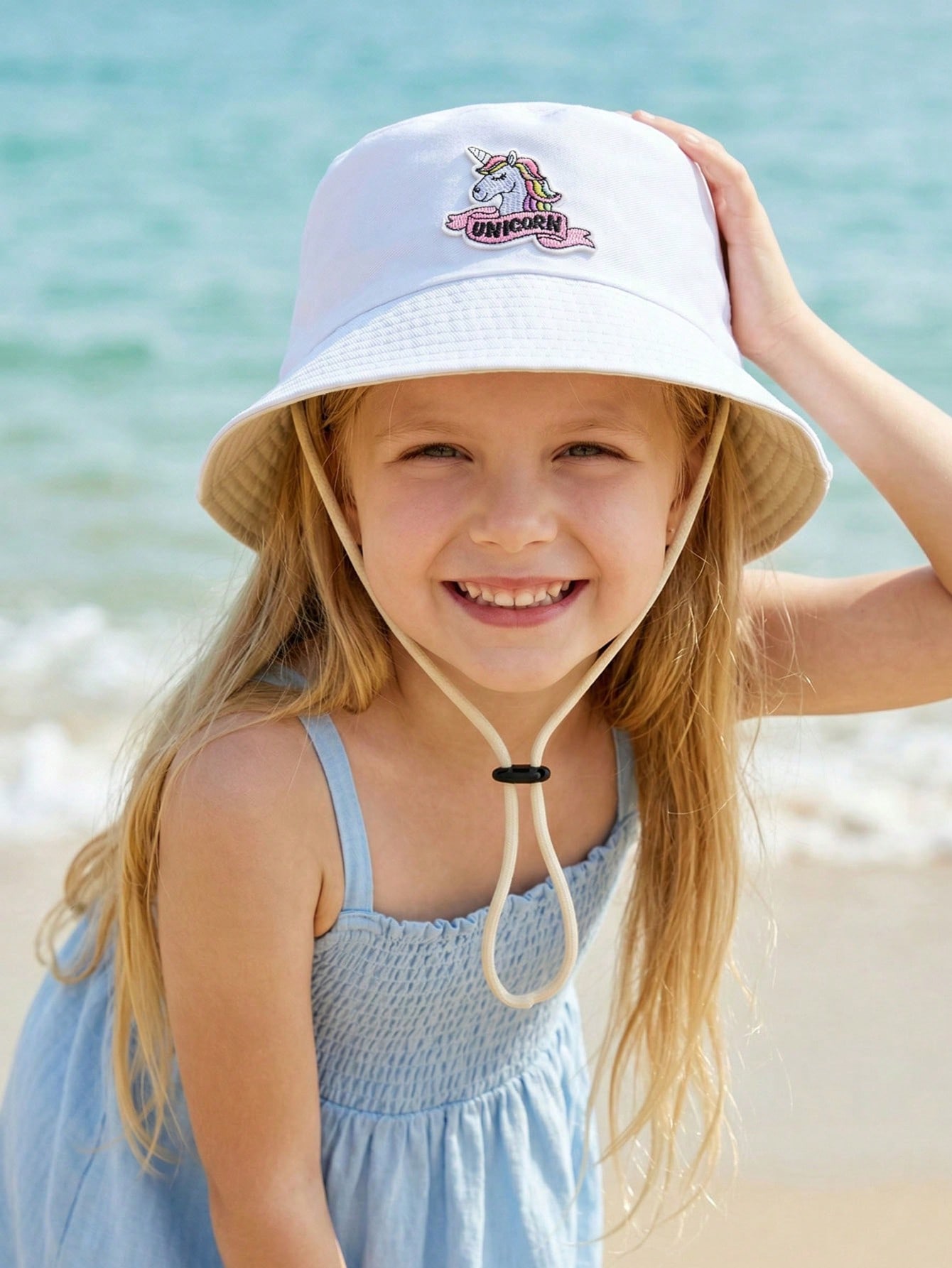 1pcs 2-6Y Girls Cartoon Unicor - Embroidery Cap ulasan dan harga