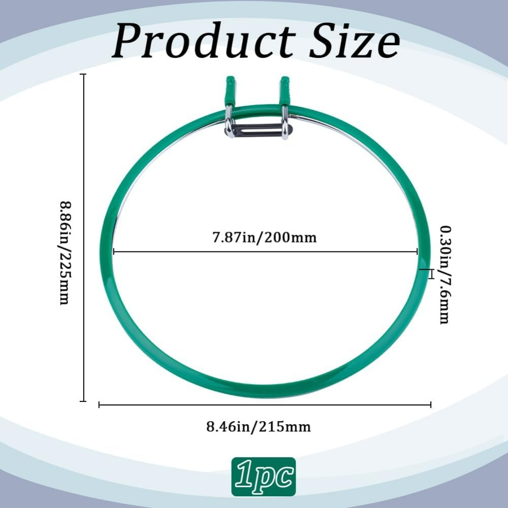 Metal Green Embroidery Hoops L - Embroidery Hoop ulasan dan harga