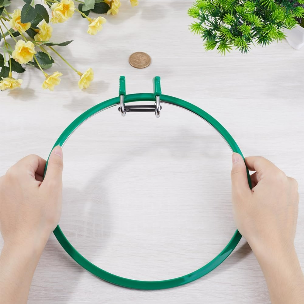Metal Green Embroidery Hoops L - Embroidery Hoop ulasan dan harga