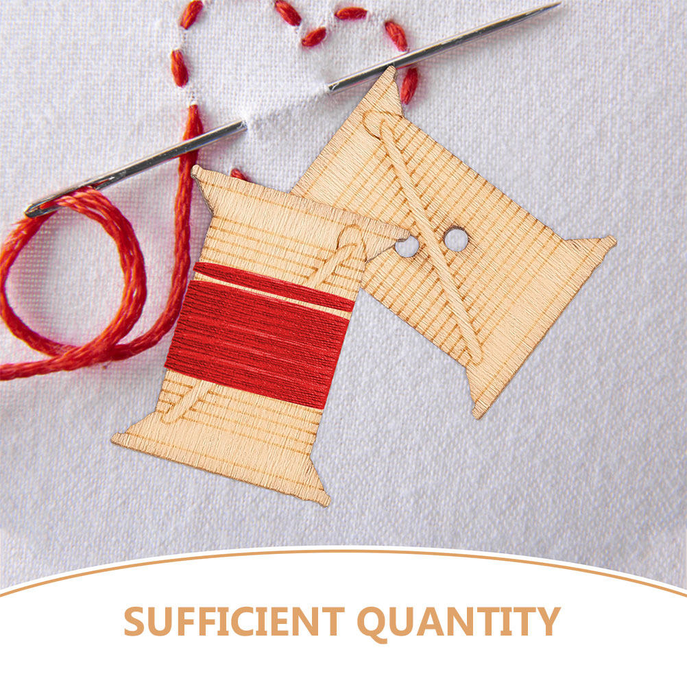 100Pcs Wooden Embroidery Floss - Embroidery Handicraft ulasan dan harga