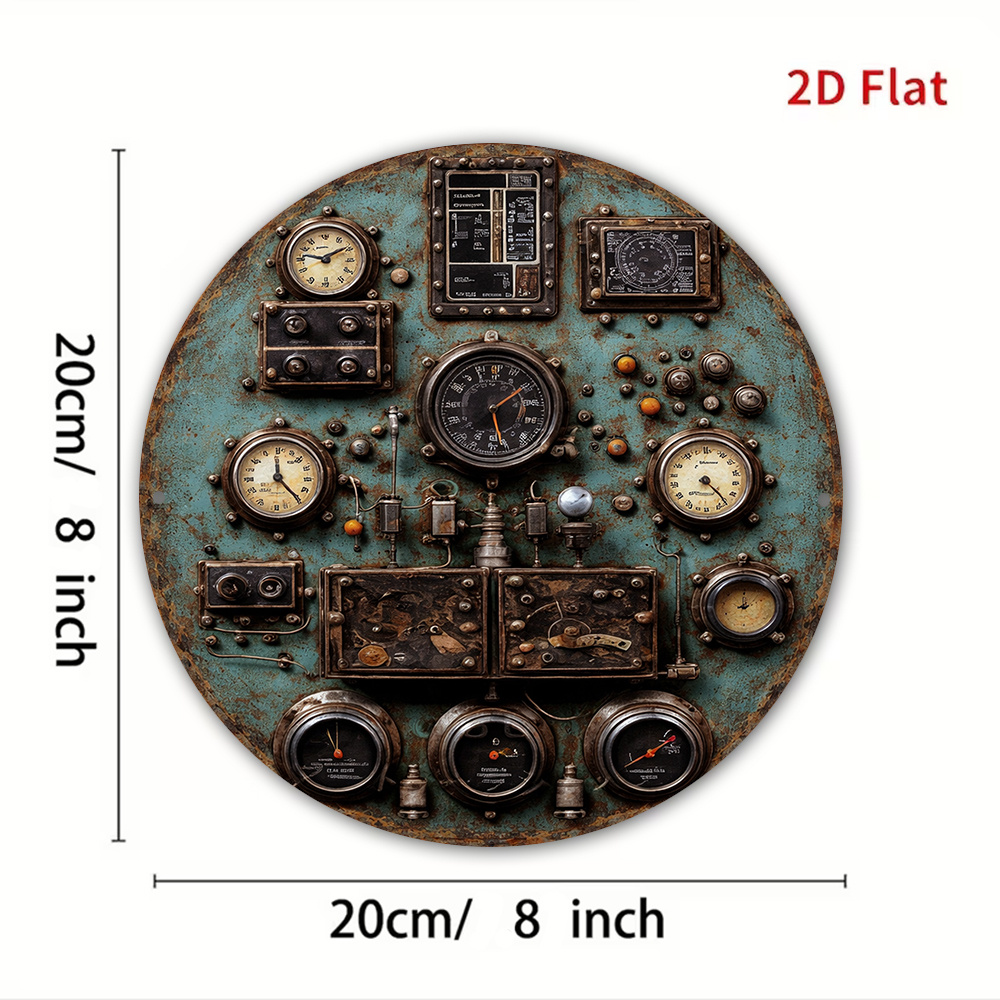 2D Flat Retro Dashboard Round  - Embroidery Wall Art ulasan dan harga