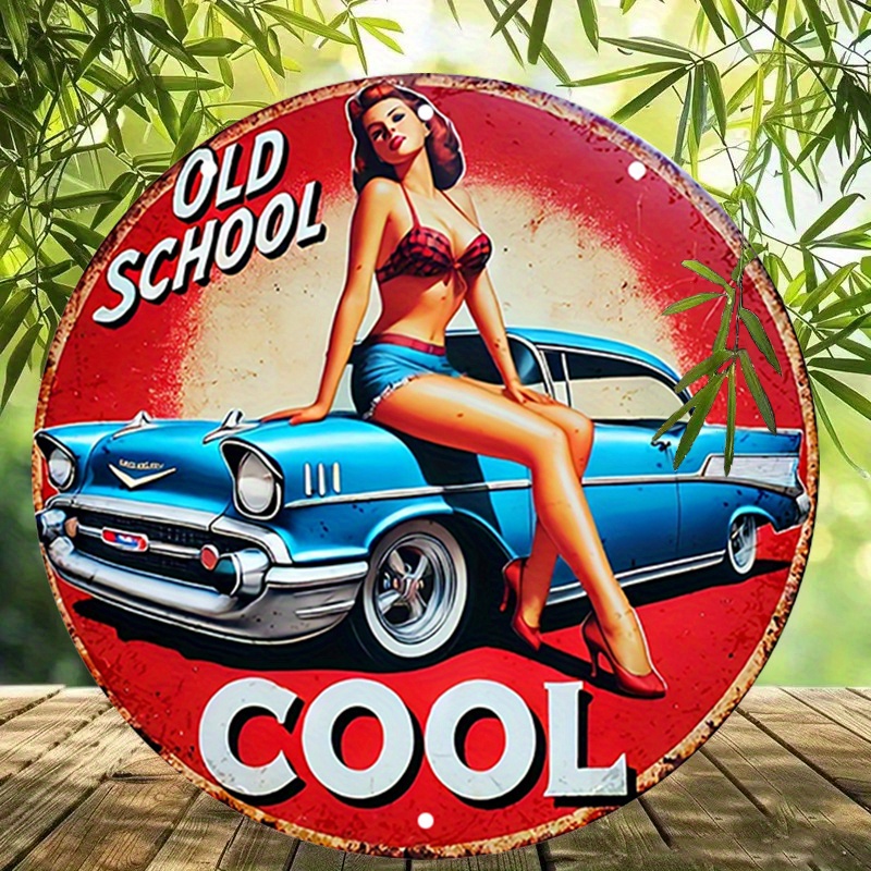 1pc Vintage Pin-Up Car & Cool  - Embroidery Red ulasan dan harga