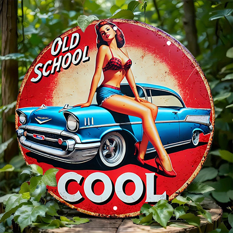 1pc Vintage Pin-Up Car & Cool  - Embroidery Red ulasan dan harga