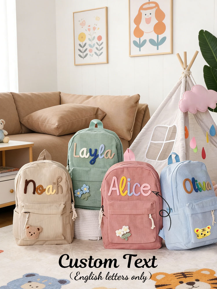 Unisex Personalized Corduroy B - Embroidery Initials Designs ulasan dan harga