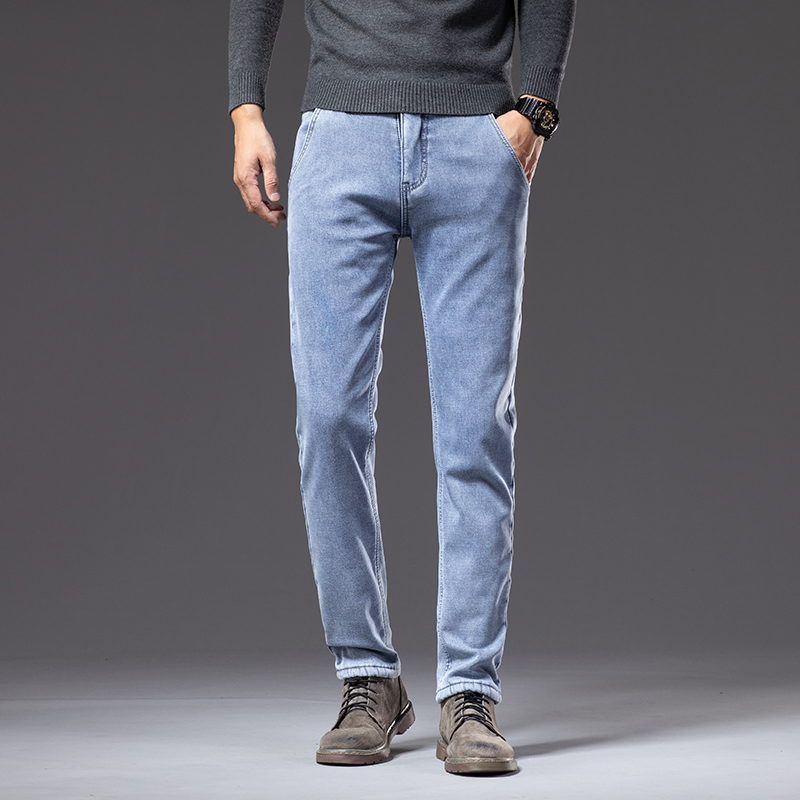 Winter Fleecy Thickened Warm J - Embroidery On Jeans ulasan dan harga