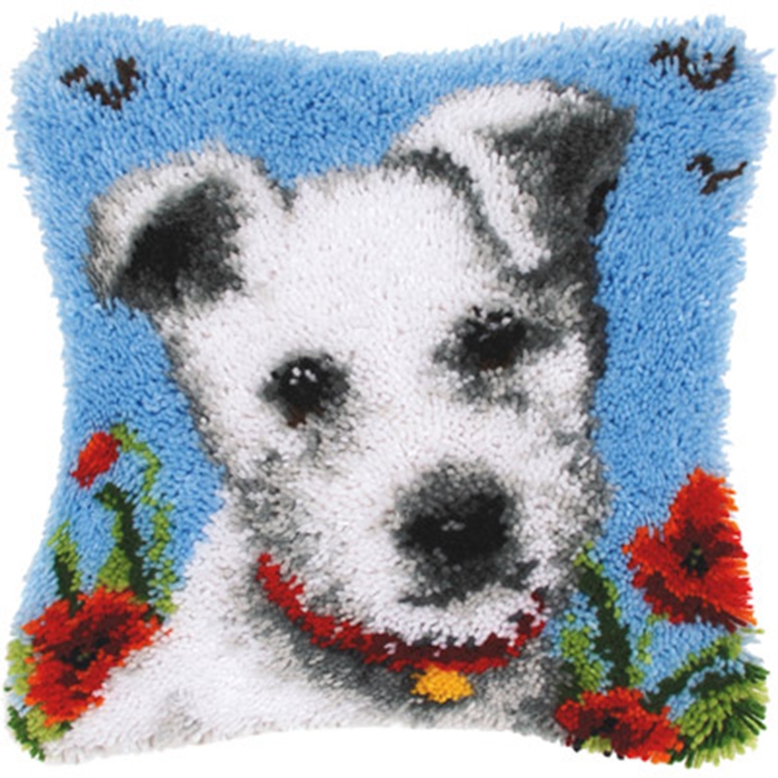 Animal Wolf Pattern Latch Hook - Printed Embroidery Kit ulasan dan harga