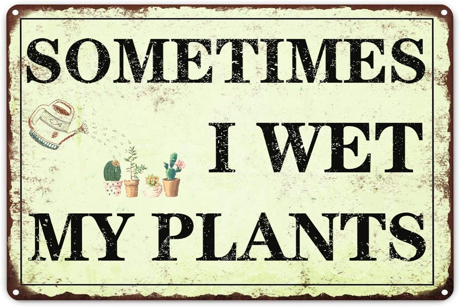 Funny Garden Decor Sometimes I - Embroidery Wall Art ulasan dan harga