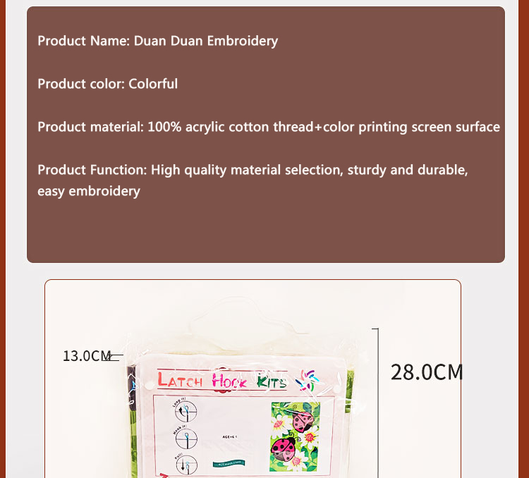 Bee latch hook kit rug canvas  - Printed Embroidery Kit ulasan dan harga