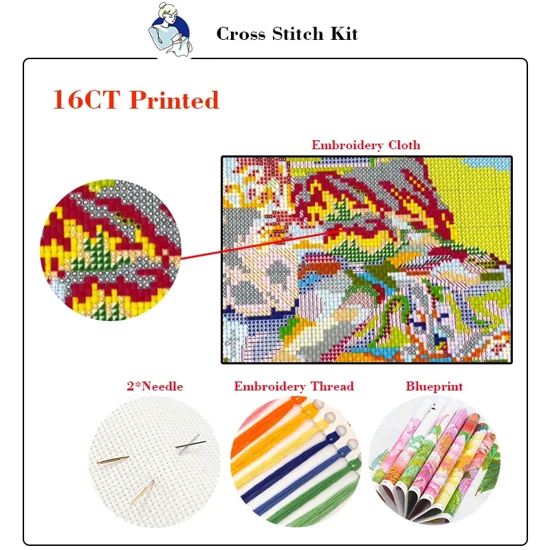 Joy Sunday Cross Stitch Kits P - Embroidery Meaning ulasan dan harga