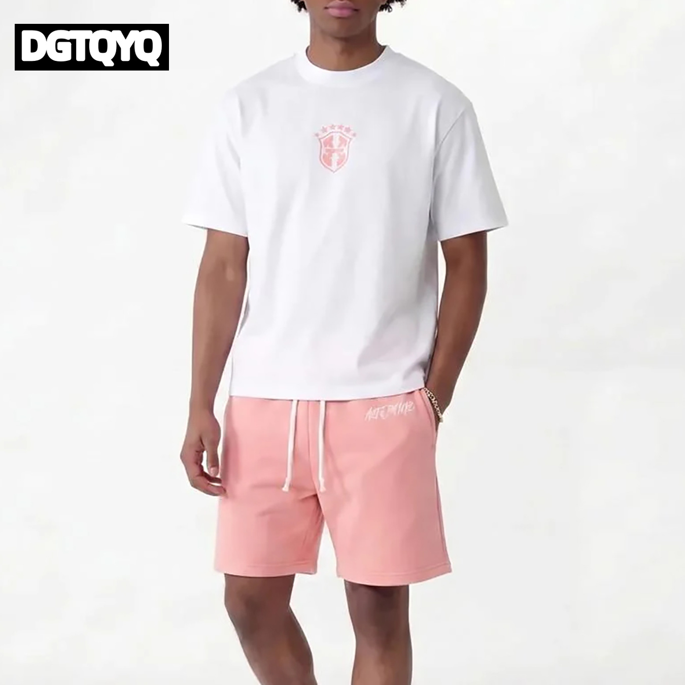 Man's Summer New Pink Embroide - Embroidery Shirt ulasan dan harga