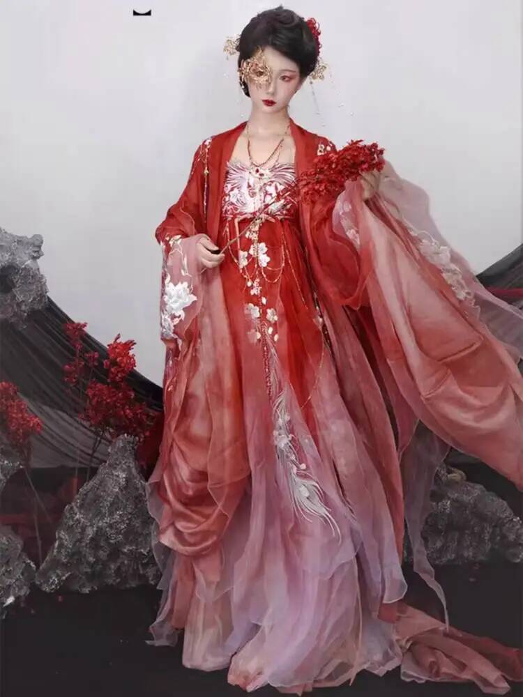 Women In Hanfu Heavy Embroider - Embroidery Cotton ulasan dan harga