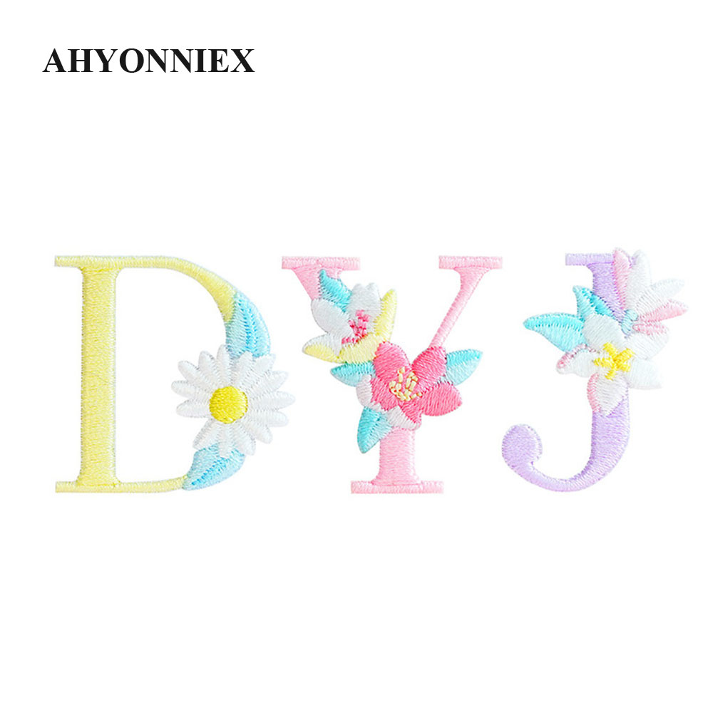 1 Self Adhesive Flower Capital - Embroidery Letter N ulasan dan harga