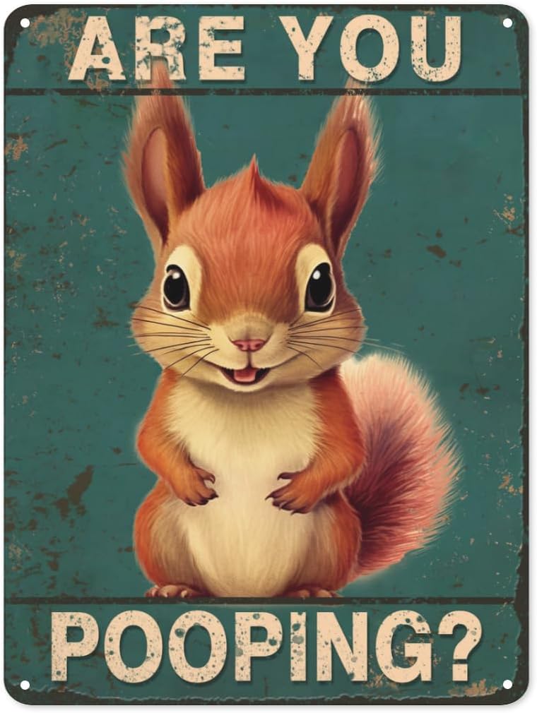 Are You Pooping squirrel Bathr - Embroidery Wall Art ulasan dan harga