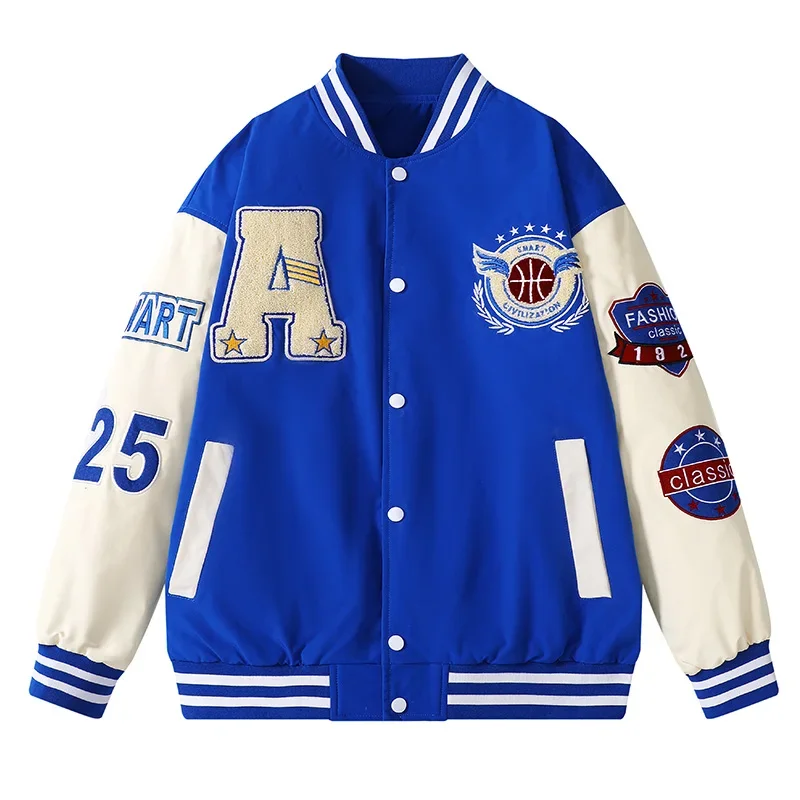 Varsity Baseball Bomber Jacket - Embroidery Letter N ulasan dan harga