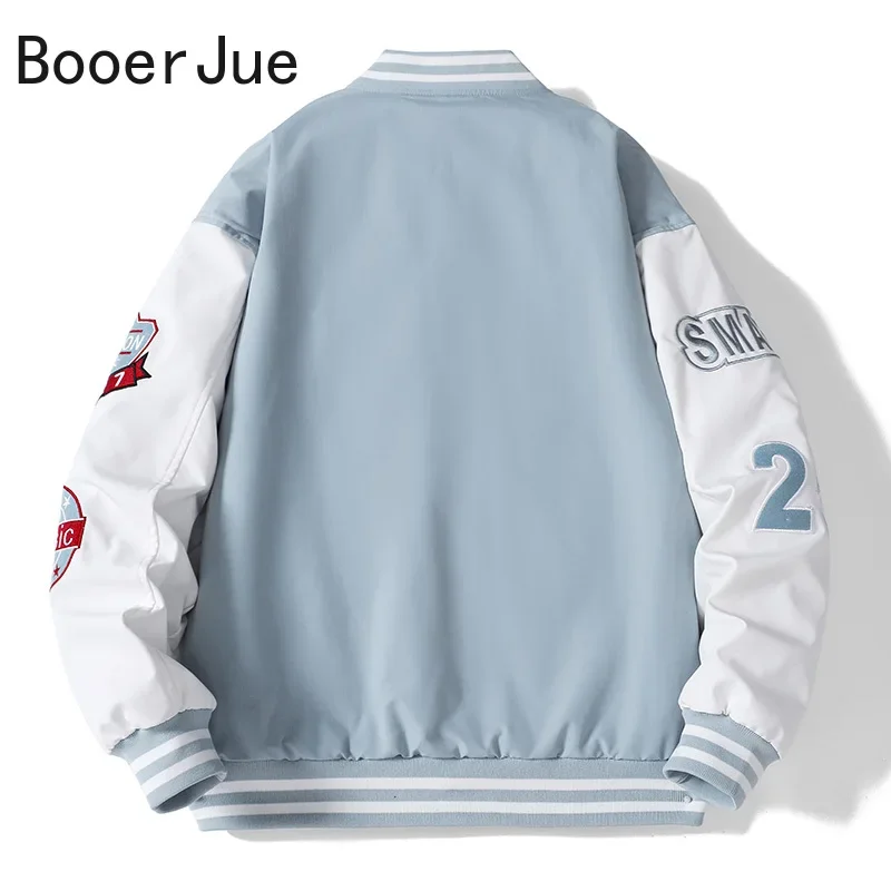 Varsity Baseball Bomber Jacket - Embroidery Letter N ulasan dan harga