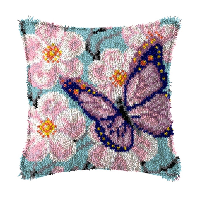 Flowers Plant Latch Hook Kit K - Printed Embroidery Kit ulasan dan harga
