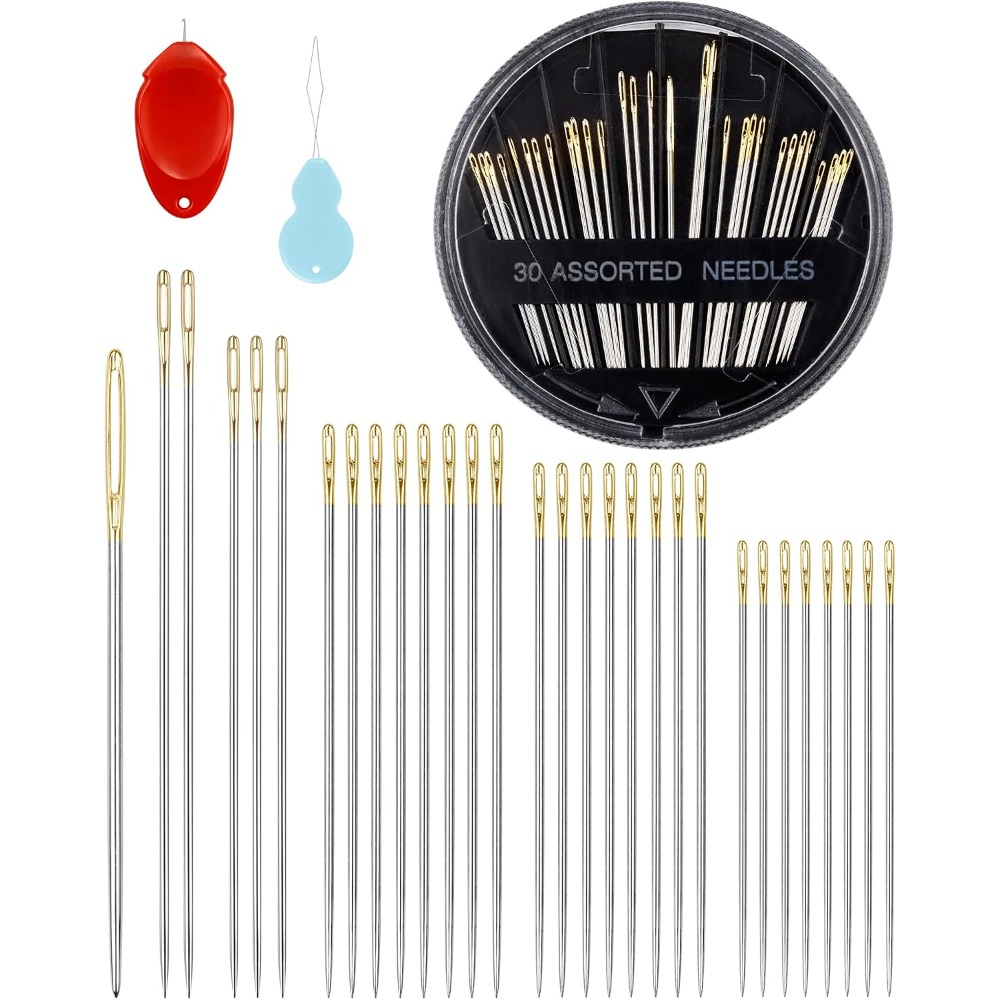 30-Count Steel Hand Sewing Nee - Embroidery Needles ulasan dan harga