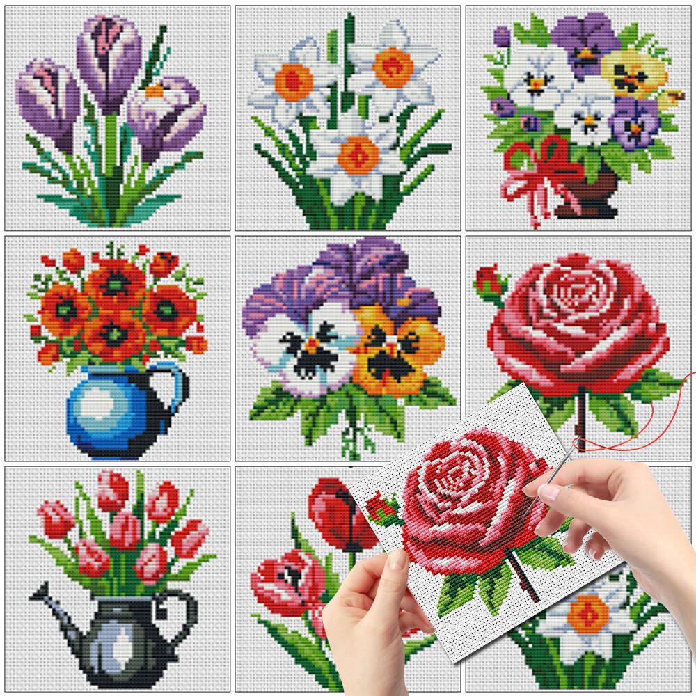 Evershine 8pcs Mini Flower Cro - Embroidery Meaning ulasan dan harga